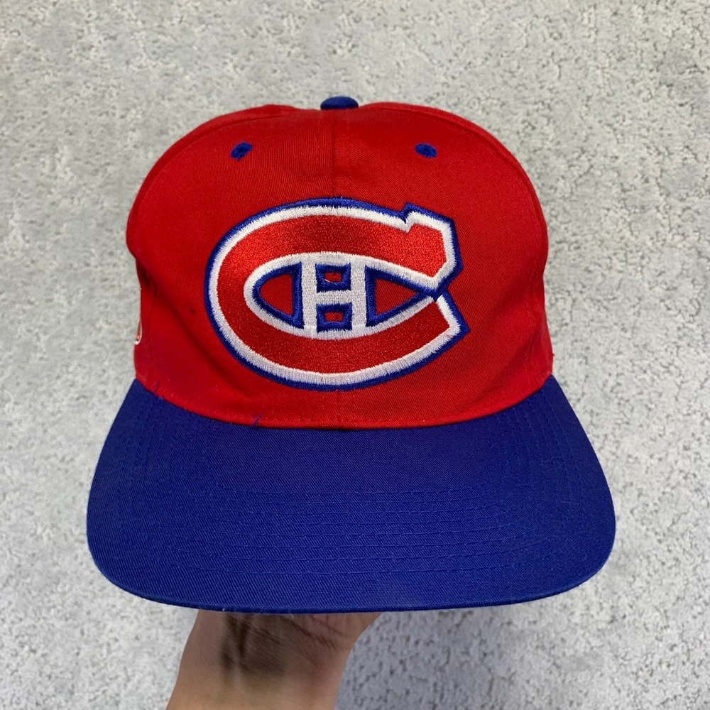 Vintage Montreal Canadiens NHL Snapback‎ Hat Red Blue Sports Specialties
